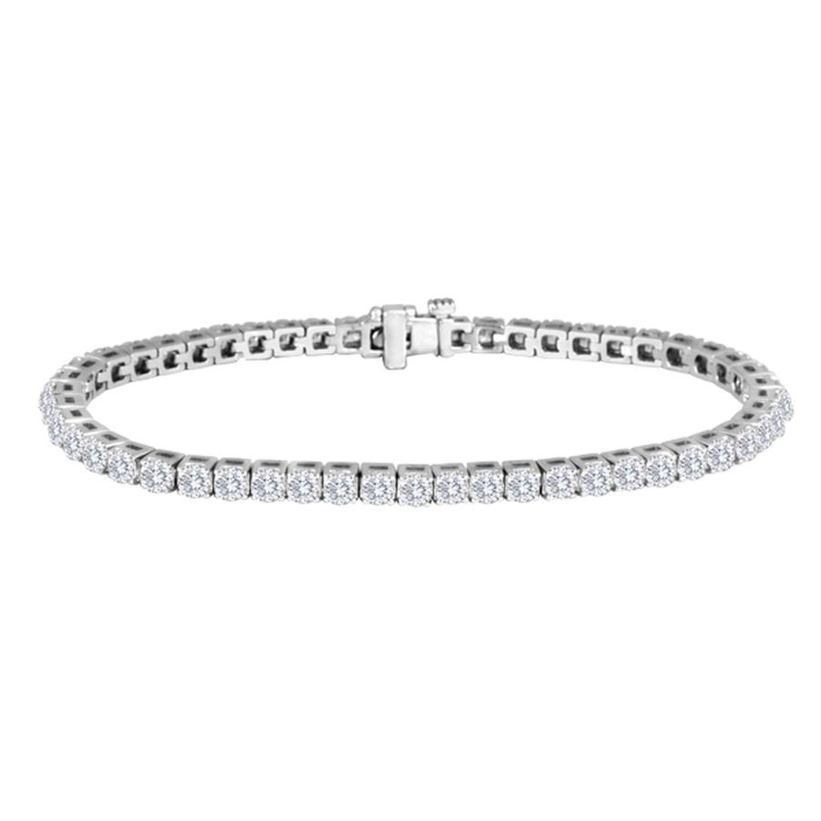 View Round Diamond Tennis Bracelet