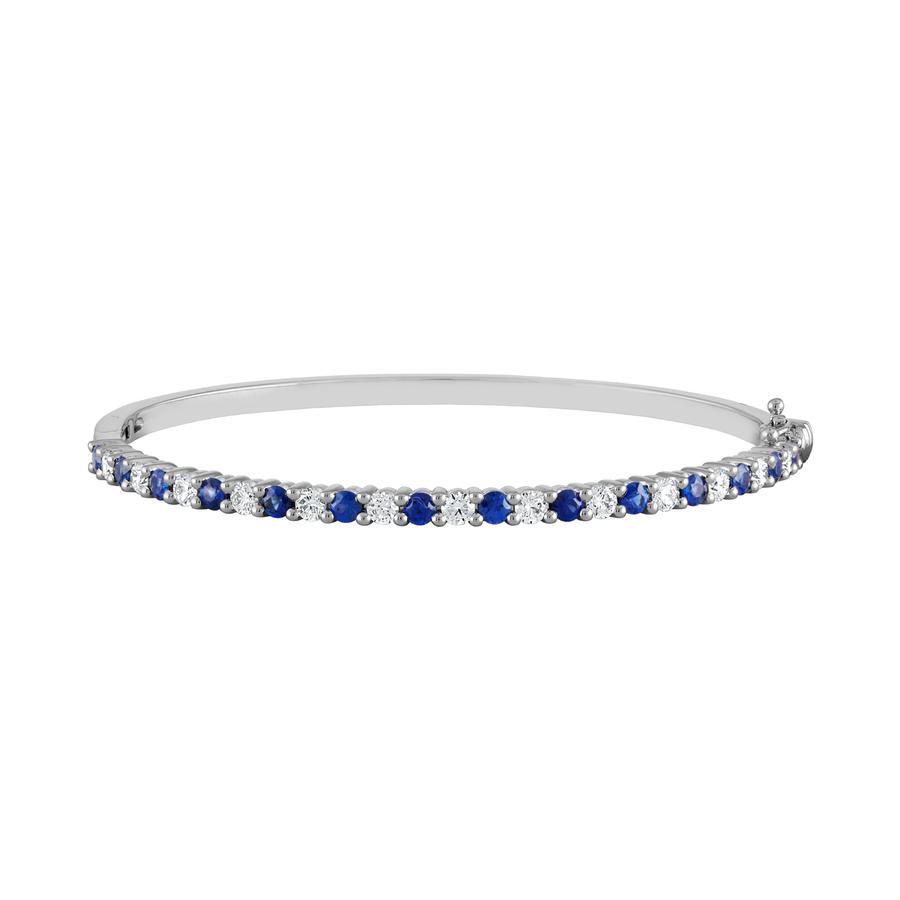 View Alternating Sapphire and Diamond Bangle