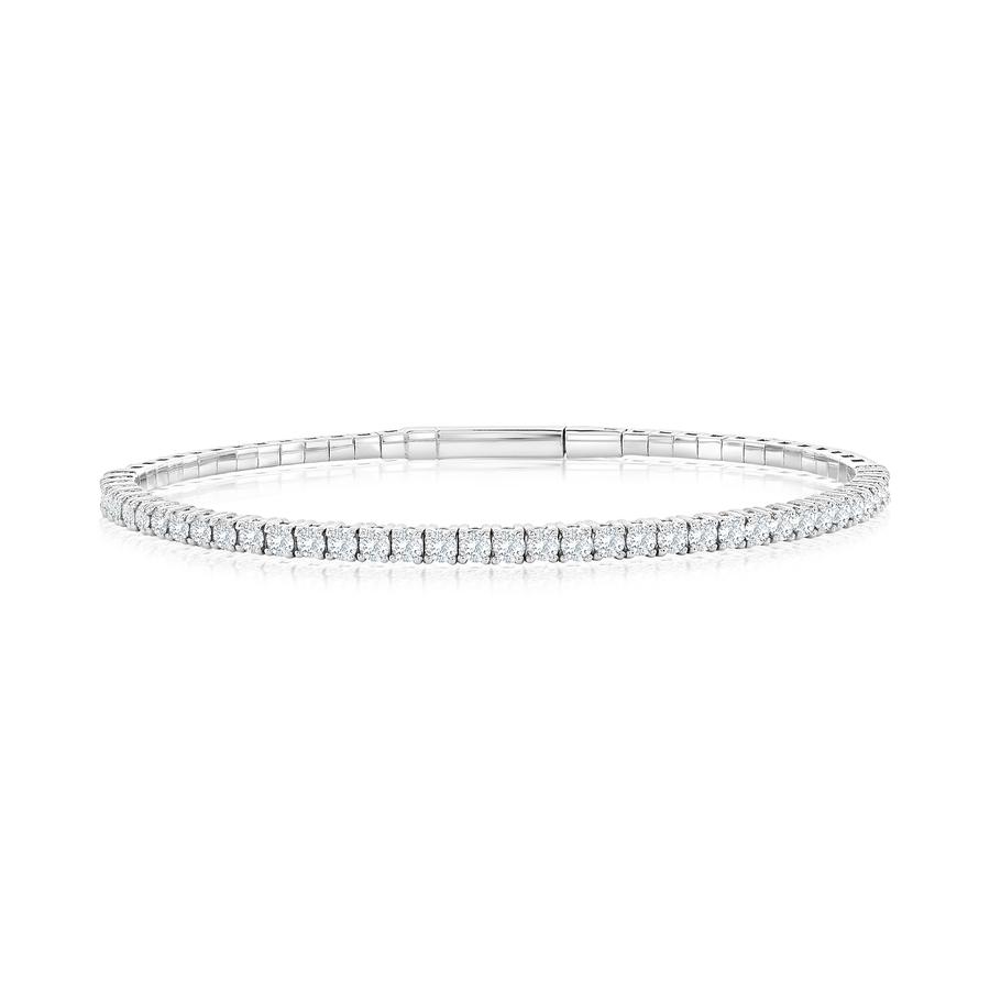 View Round Diamond Flex Bangle