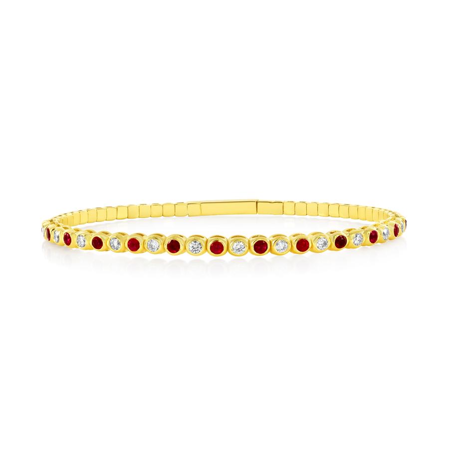 View Ruby & Diamond Bangle