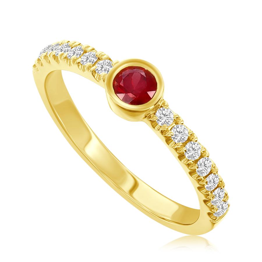 View Ruby and Diamond Band