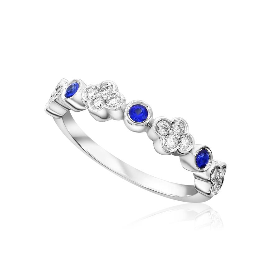 View Sapphire & Diamond Band