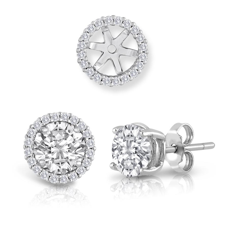 View Round Diamond Earring Jackets