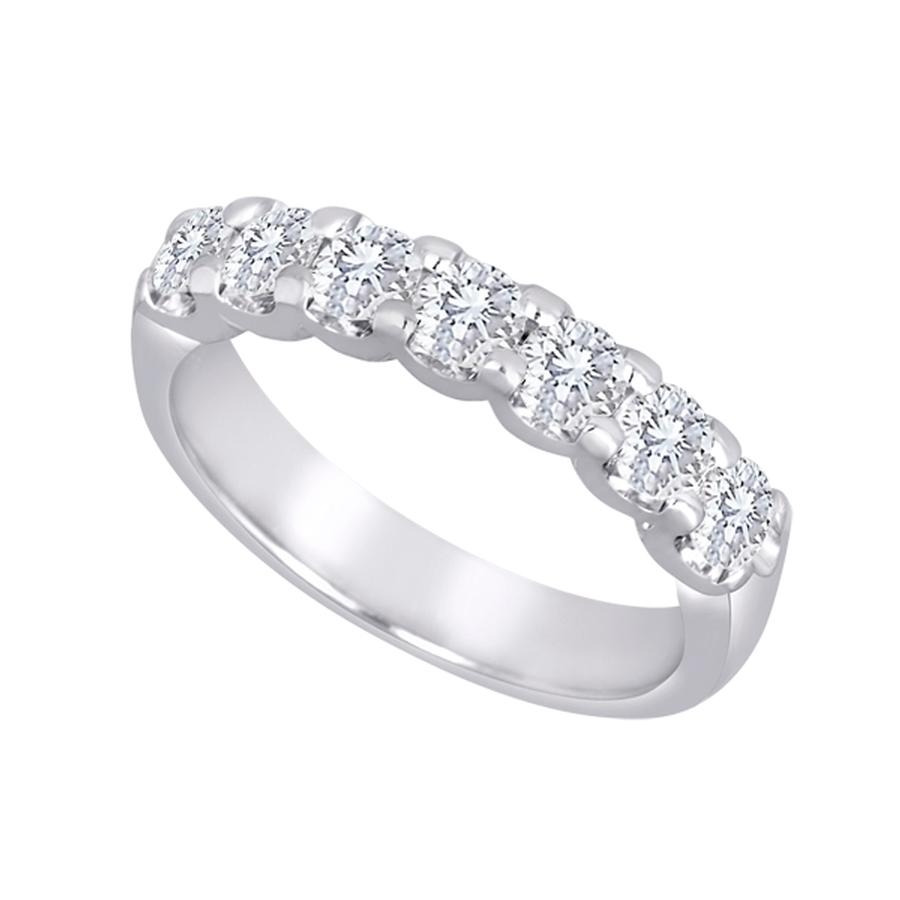 View Shared Prong Diamond 7 Stone Band