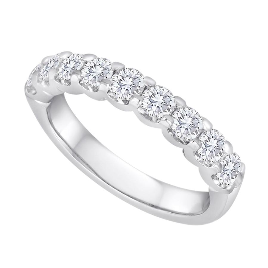 View Shared Prong Diamond 9 Stone Band