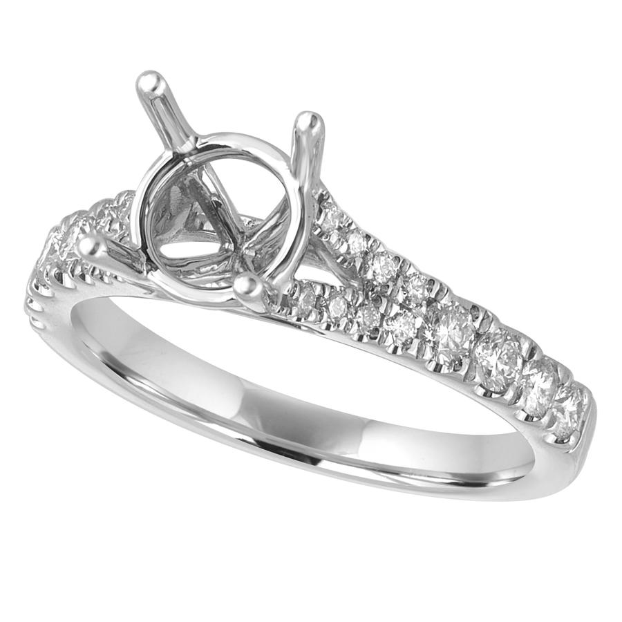 View Round Diamond Split Shank Ring